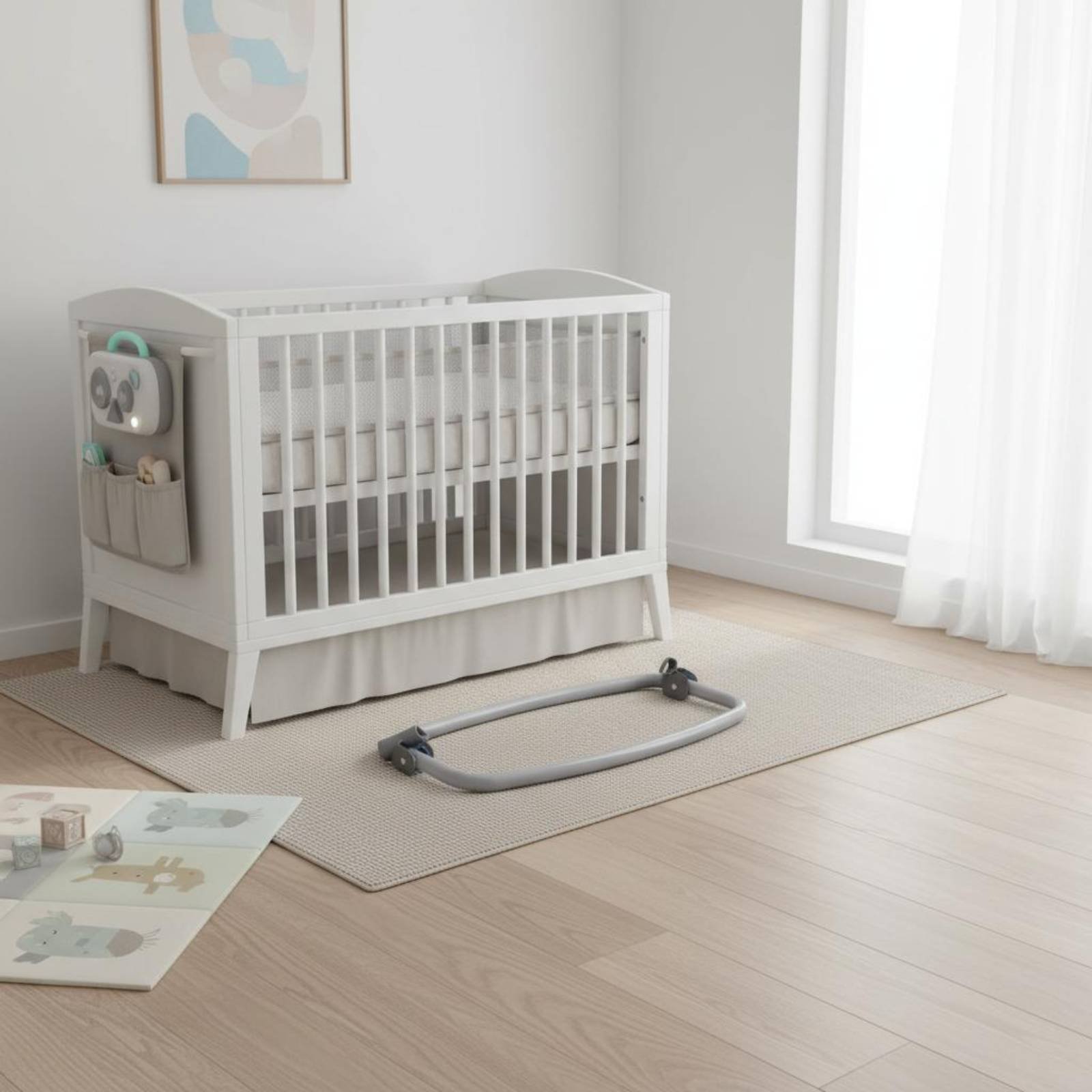 Baby Nursery Music - Cortina per Culla Multifunzione Music Mobile,