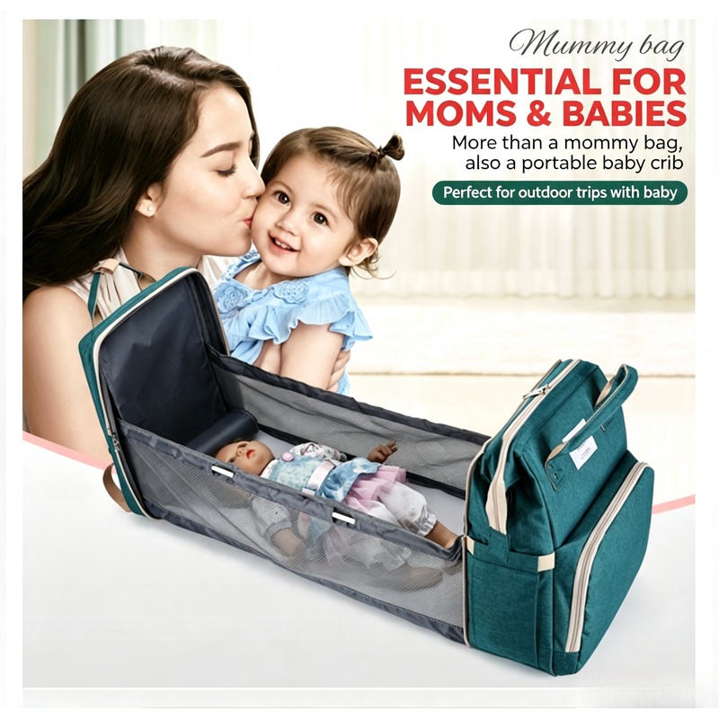 Baby Nursery Carpet - Zaino Fasciatoio Grande Capacità per Mamme