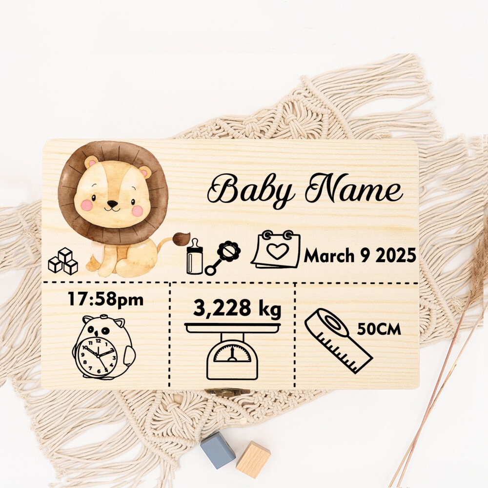 Baby Keepsake Box - Scatola portaoggetti per animali della foresta