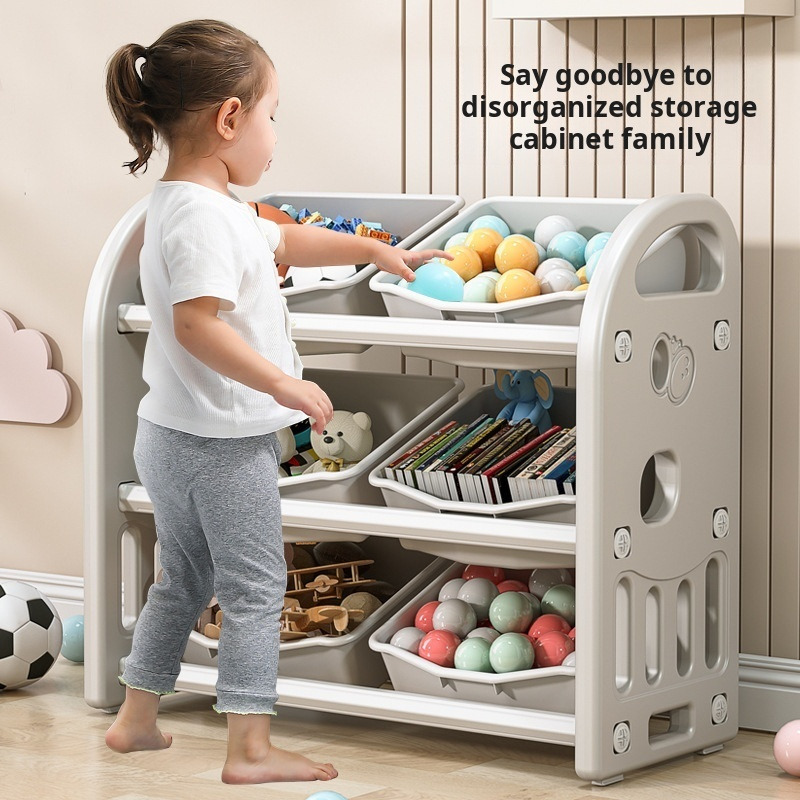 Baby Nursery Bookcase - Armadietto portaoggetti per giocattoli per bambini