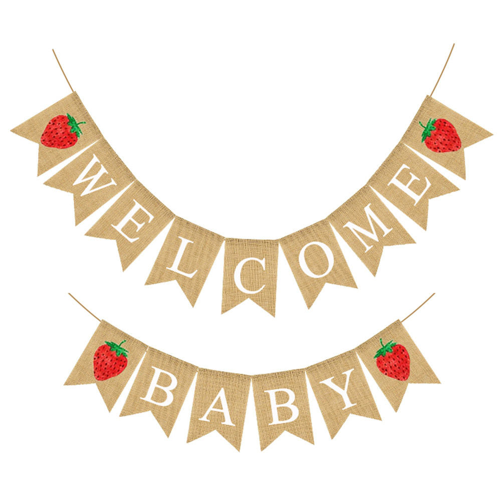 Baby Nursery Garland - Striscione in Lino per Baby Shower