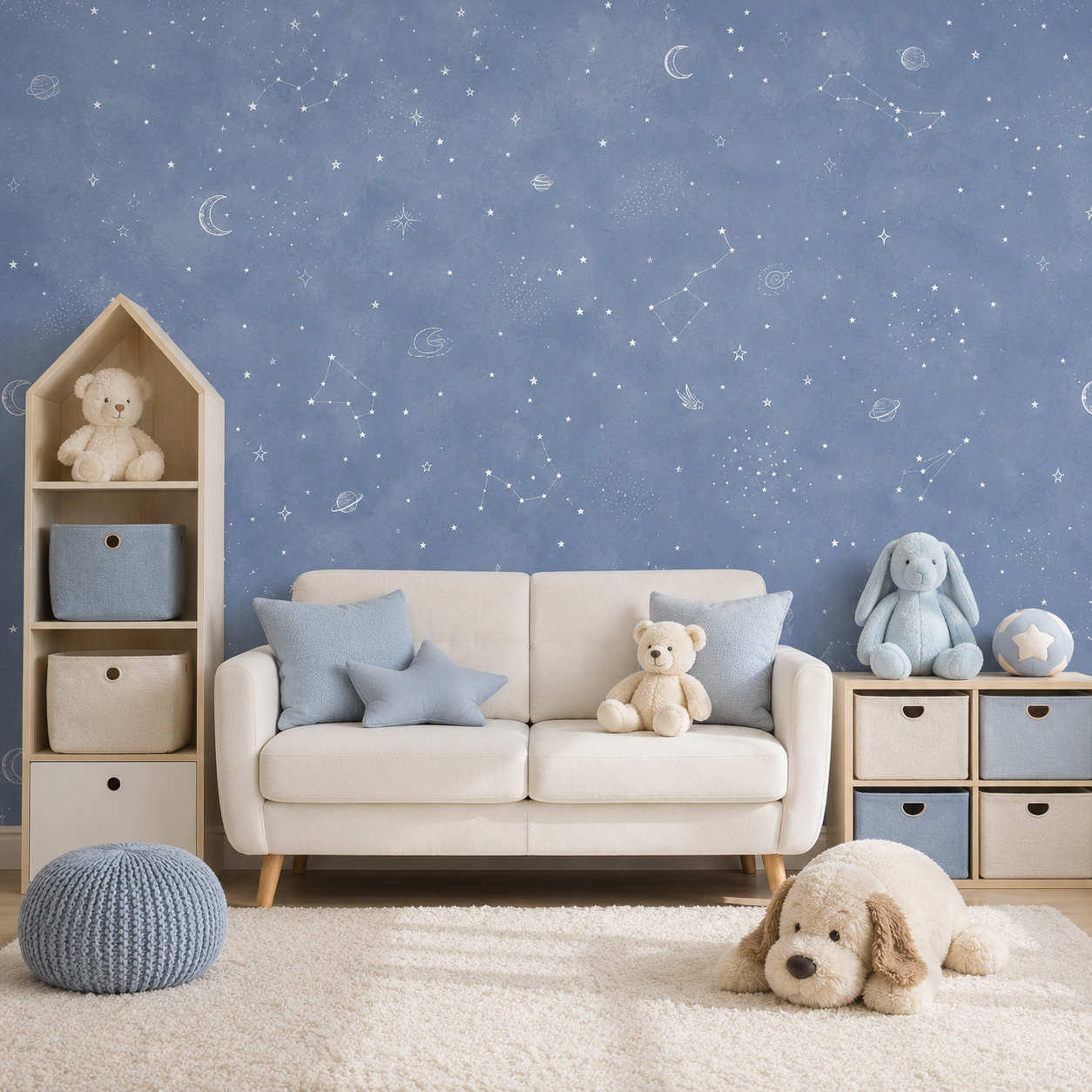Baby Nursery Water - Carta da Parati Autoadesiva Cielo Stellato