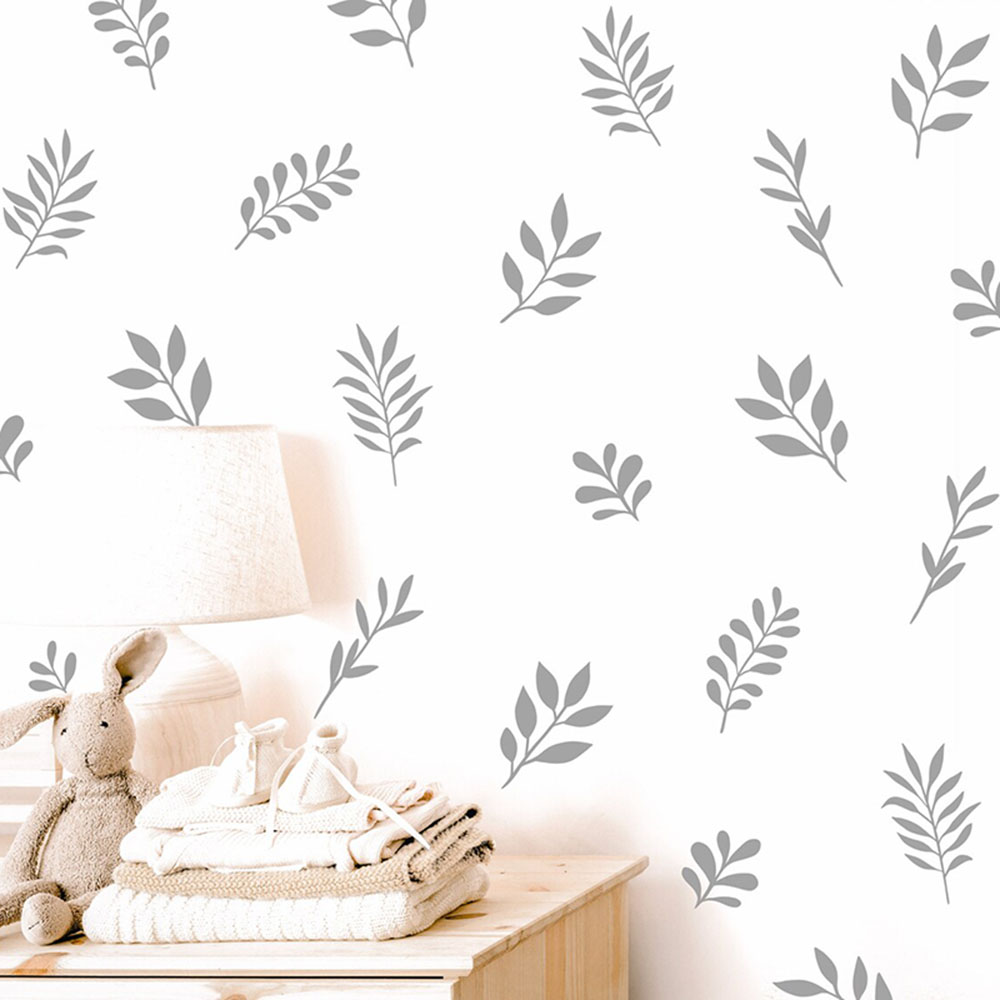 Baby Nursery Panelling - 41 pezzi adesivo da parete foglia
