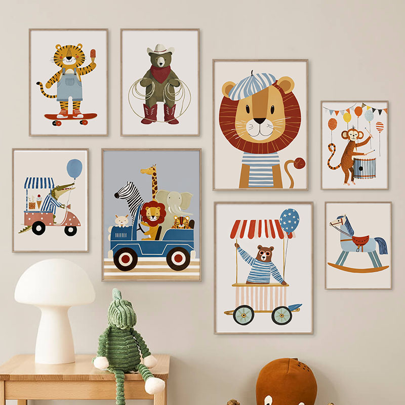 Baby Nursery Artwork - Divertenti Poster e Stampe su Tela