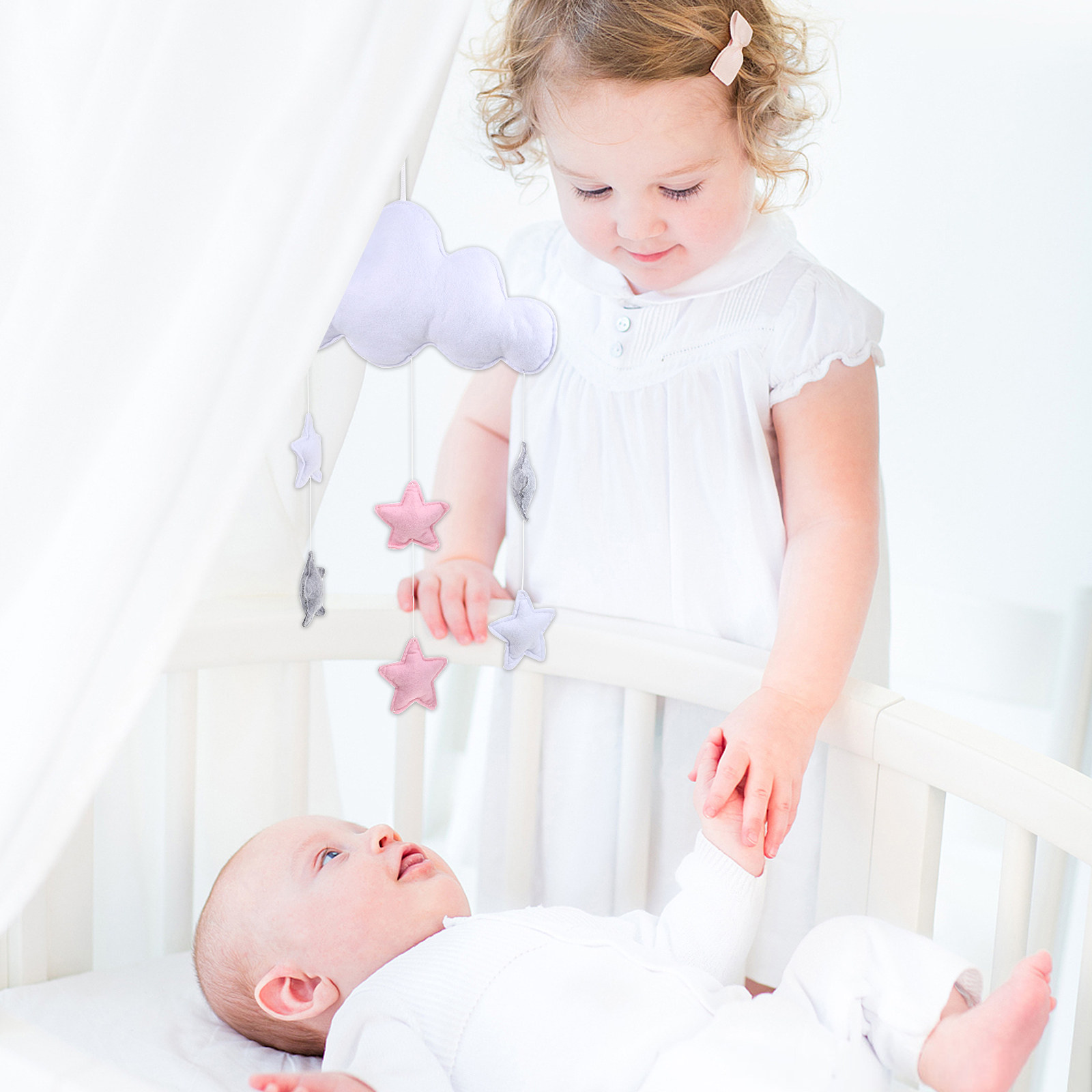Baby Nursery Garland - 2 Pezzi Decorazioni Pendenti a Forma