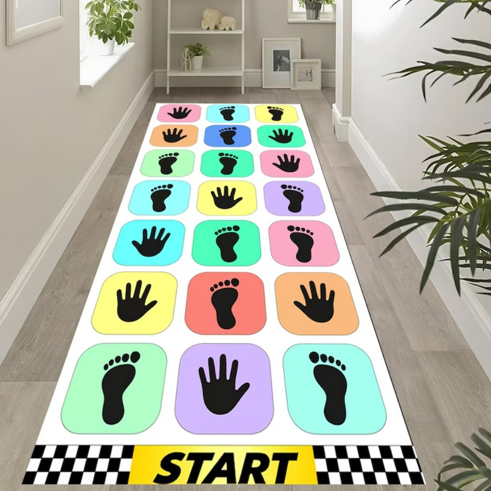 Baby Nursery Game - Tappeto Gioco con Impronte di Mani