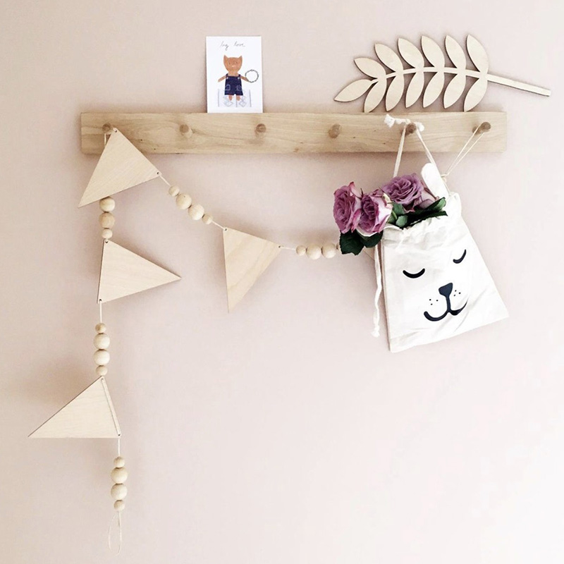 Baby Nursery Garland - Baby Room ghirlanda triangolo in legno