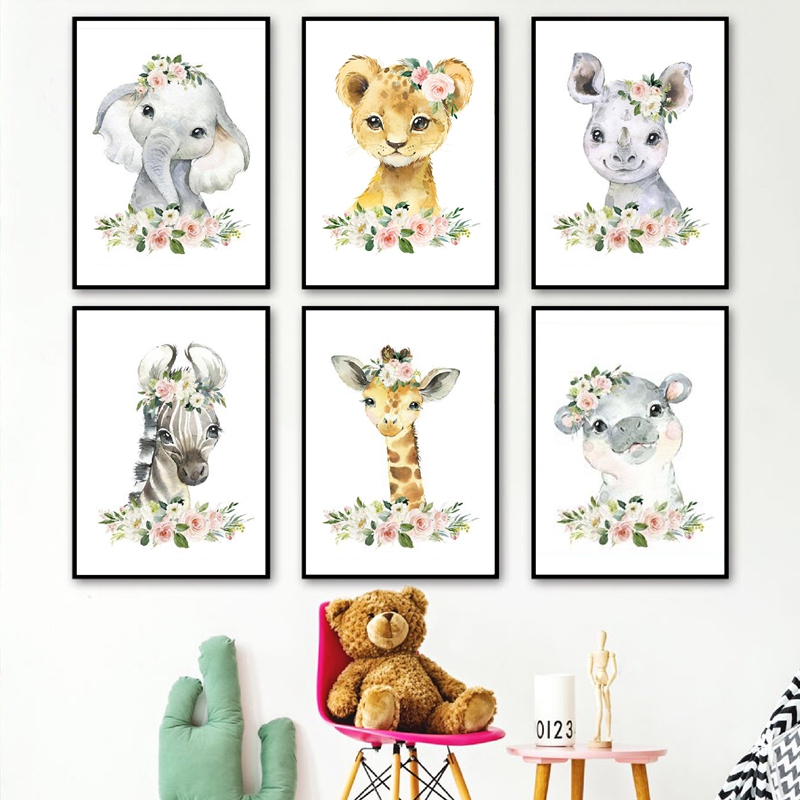 Stampe su tela con animali del - Baby Nursery Elephant recensione e prezzo
