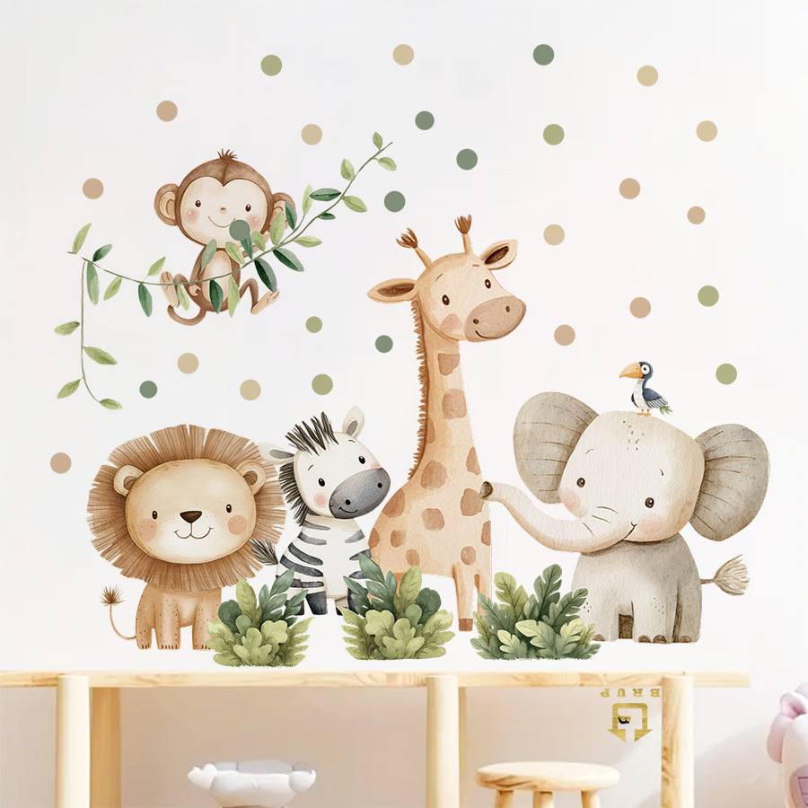 Boho Forest Animals Adesivi mu - Baby Nursery Panelling recensione e prezzo