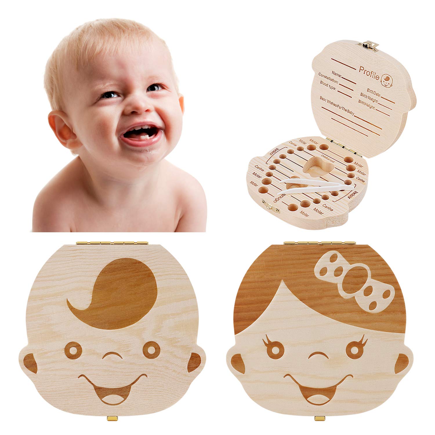1 Pezzo Nuovo Design Scatola i - Baby Keepsake Box recensione e prezzo