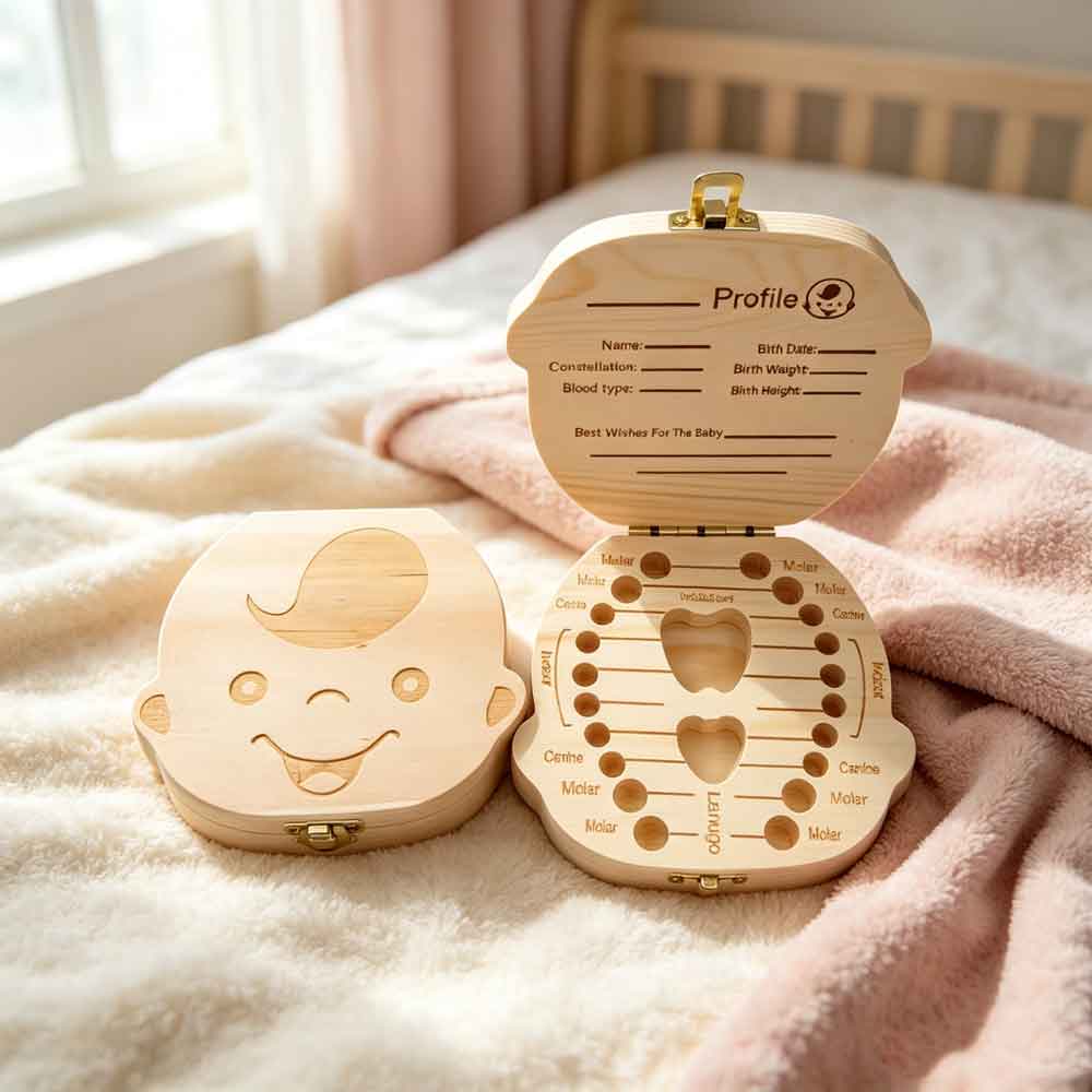 Scatola Portadenti in Legno pe - Baby Keepsake Box recensione e prezzo