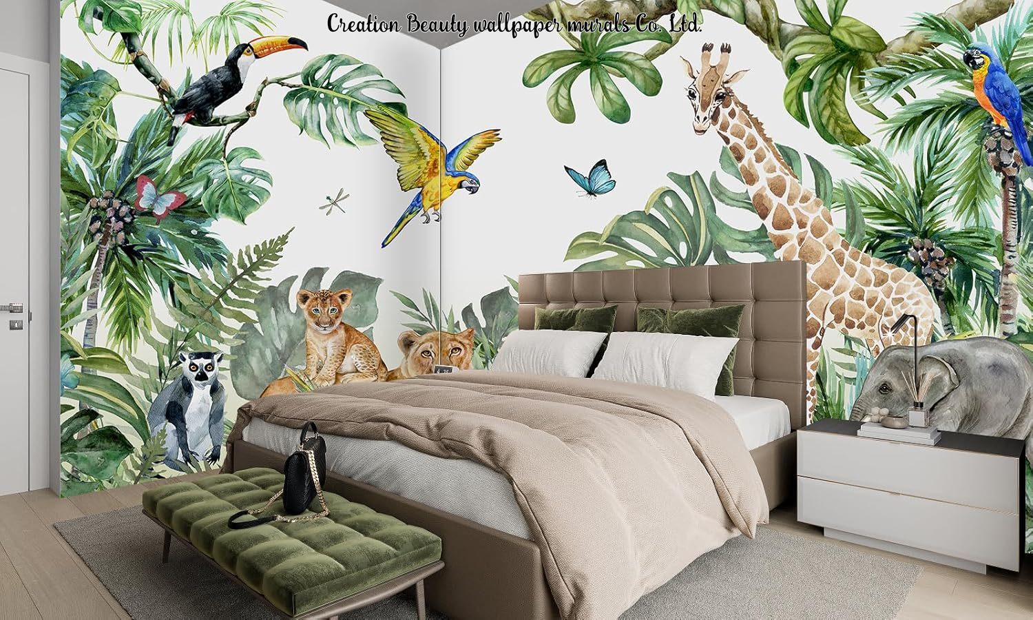 Carta da Parati con Animali de - Baby Nursery Water recensione e prezzo