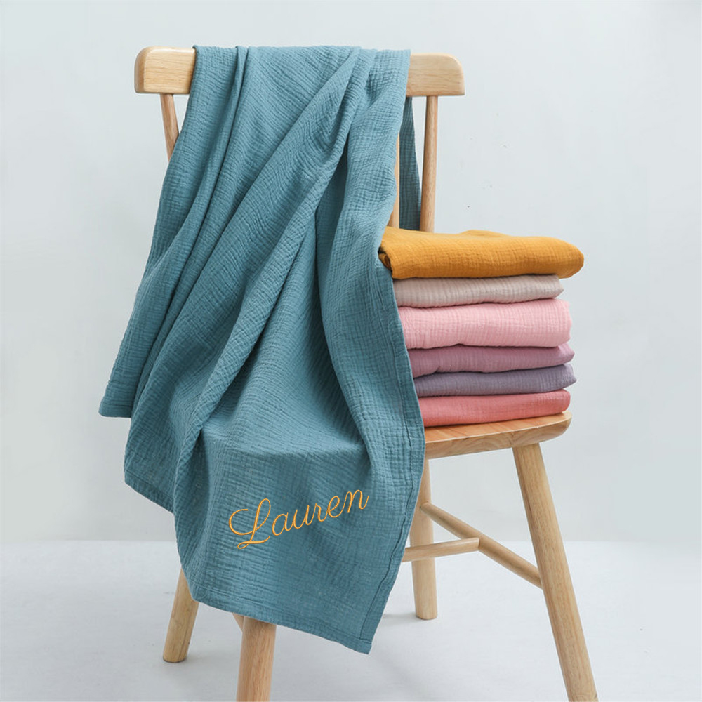 Nome personalizzato ricamato p - Swaddle Blanket Muslin recensione e prezzo
