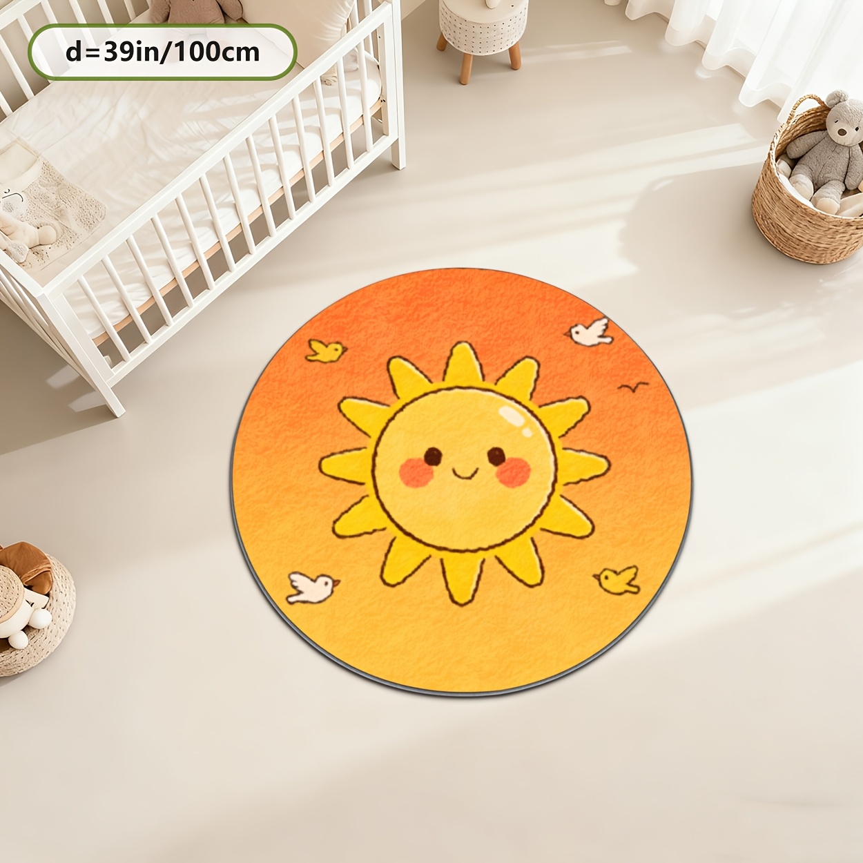 Tappeto Rotondo per Bambini Gi - Baby Nursery Carpet recensione e prezzo
