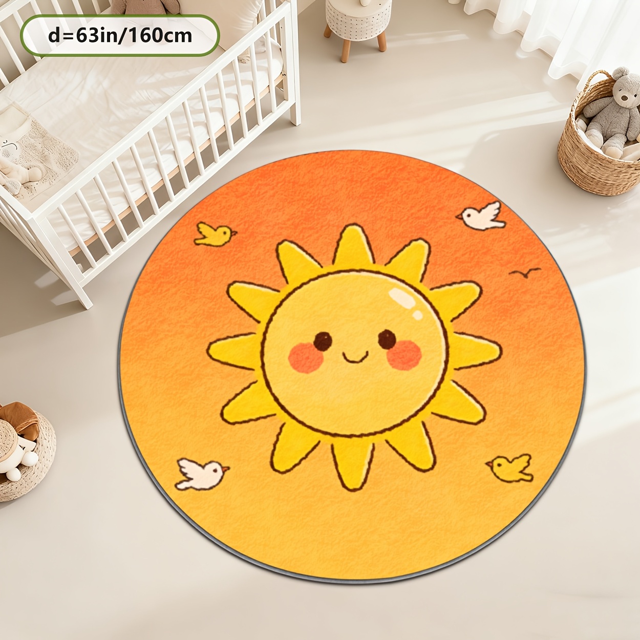 Tappeto Rotondo per Bambini Gi - Baby Nursery Carpet recensione e prezzo