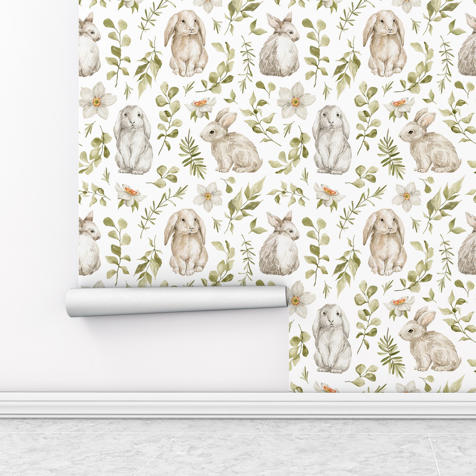 Carta da parati coniglietto Ca - Baby Nursery Water recensione e prezzo