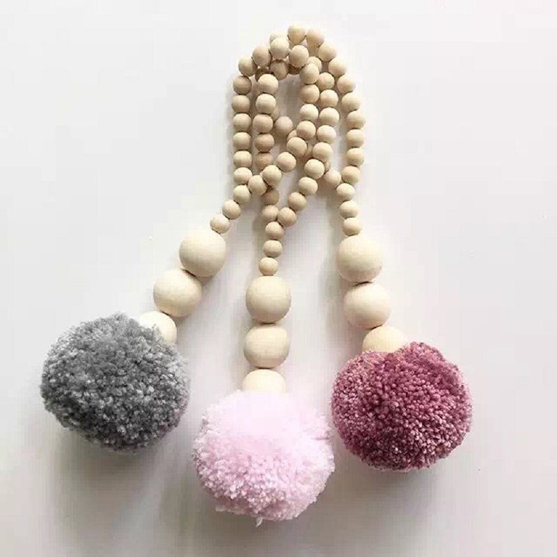 Perline di legno Palla Nappa G - Baby Nursery Garland recensione e prezzo