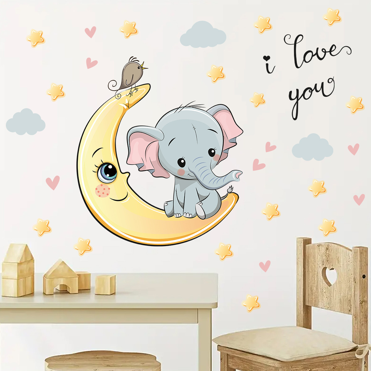 Cartoon Moon Good Night Elepha - Baby Nursery Elephant recensione e prezzo