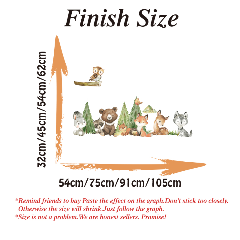 Cartoon Acquerello Foresta Ani - Baby Nursery Panelling recensione e prezzo