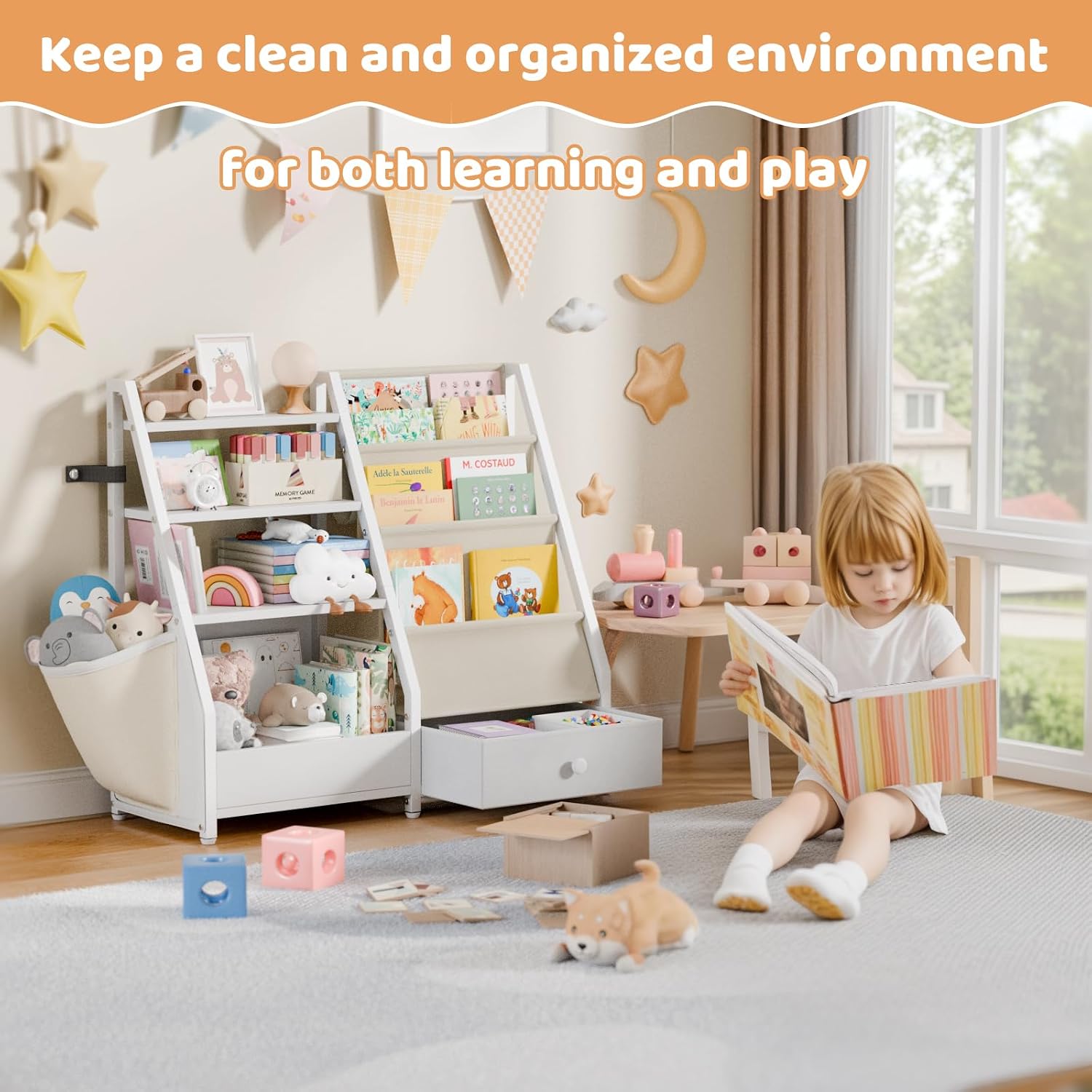 Libreria per bambini e conteni - Baby Nursery Bookcase recensione e prezzo