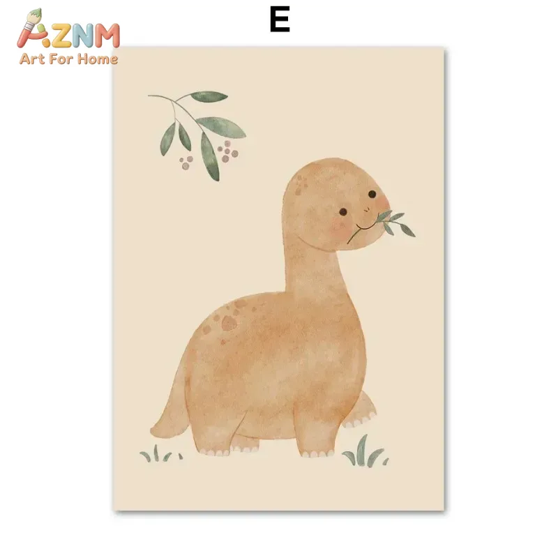 Quadro su tela AZNM con dinosa - Baby Nursery Elephant recensione e prezzo