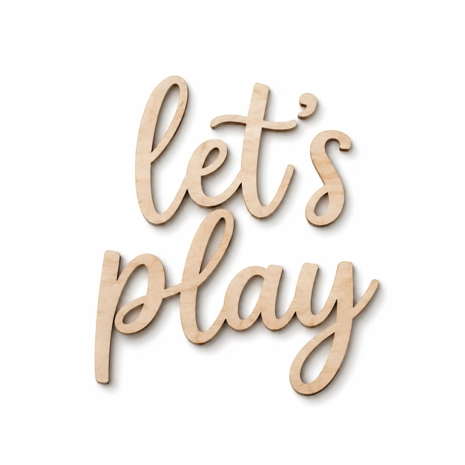 Insegna in Legno 'Let's Play', - Baby Nursery Room recensione e prezzo