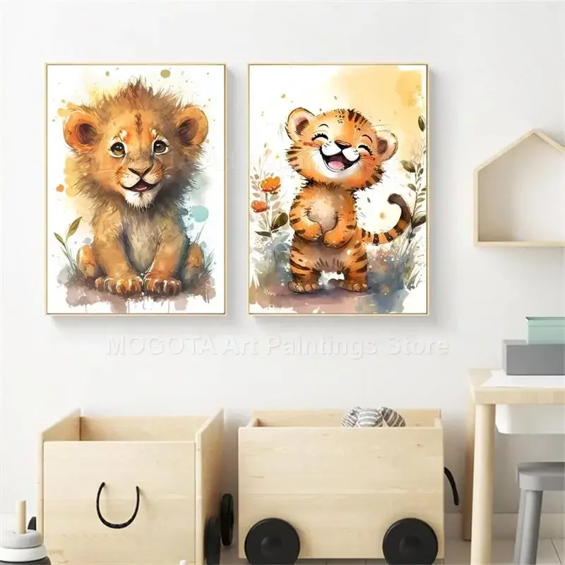 Acquerello Leone Giraffa Tigre - Baby Nursery Elephant recensione e prezzo