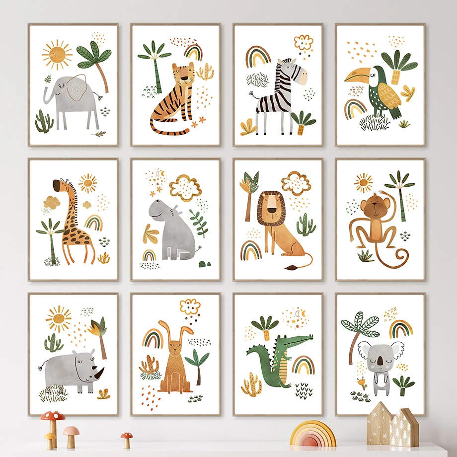 Giraffa Elefante Tigre Zebra T - Baby Nursery Elephant recensione e prezzo