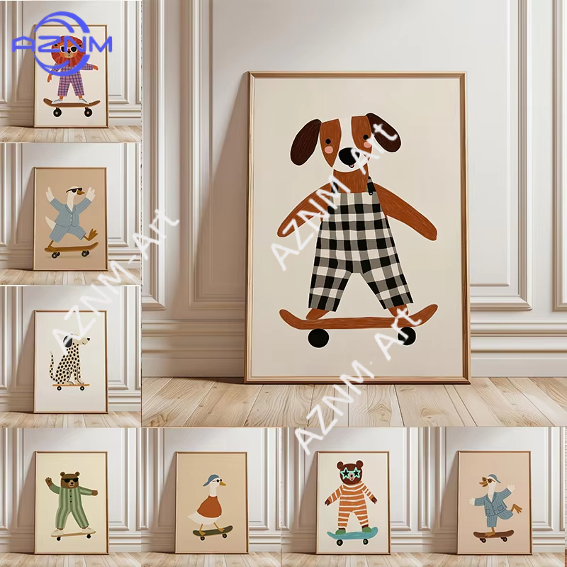 Poster Divertente con Animali  - Baby Nursery Artwork recensione e prezzo