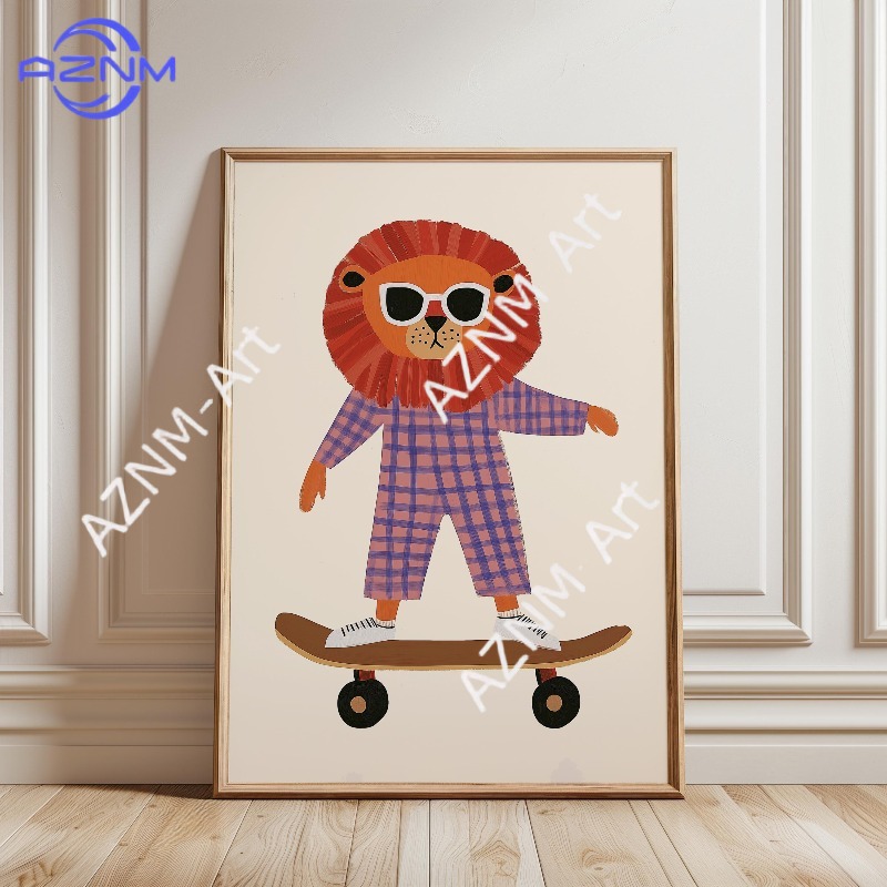 Poster Divertente con Animali  - Baby Nursery Artwork recensione e prezzo
