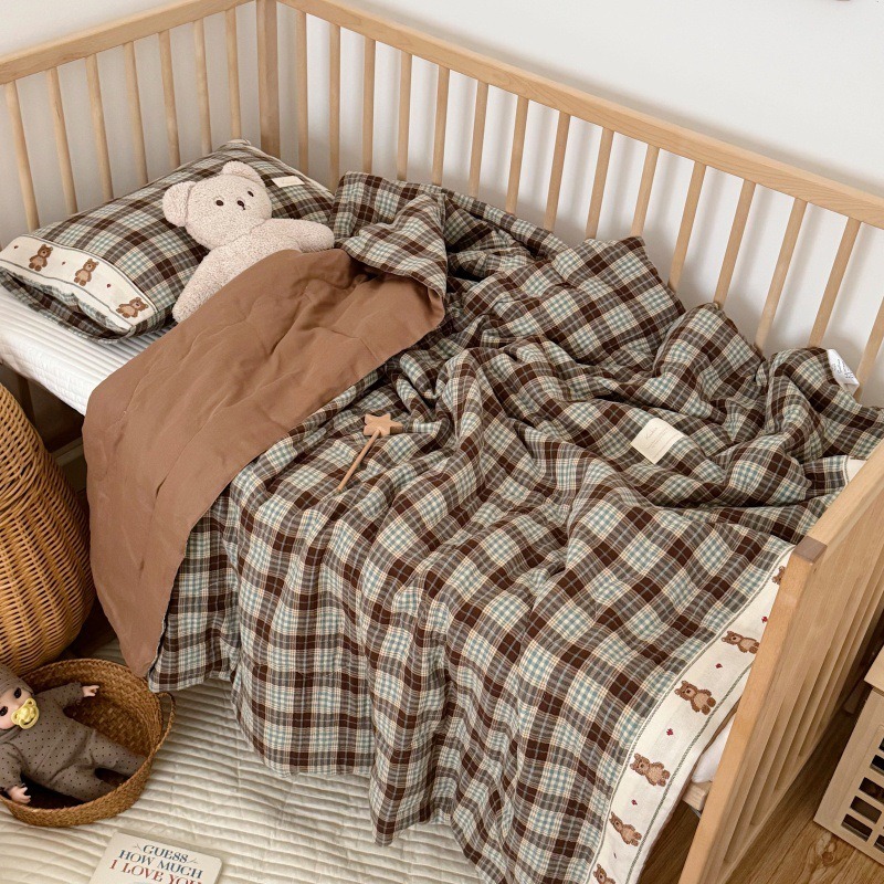 Trapunta in lino a griglia tra - Baby Nursery Quilts recensione e prezzo