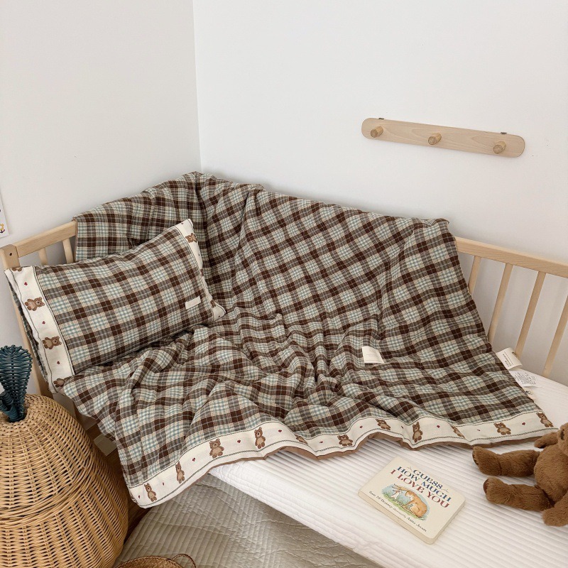 Trapunta in lino a griglia tra - Baby Nursery Quilts recensione e prezzo