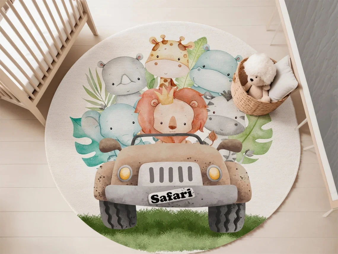 Tappeto con Animali del Bosco  - Baby Nursery Carpet recensione e prezzo