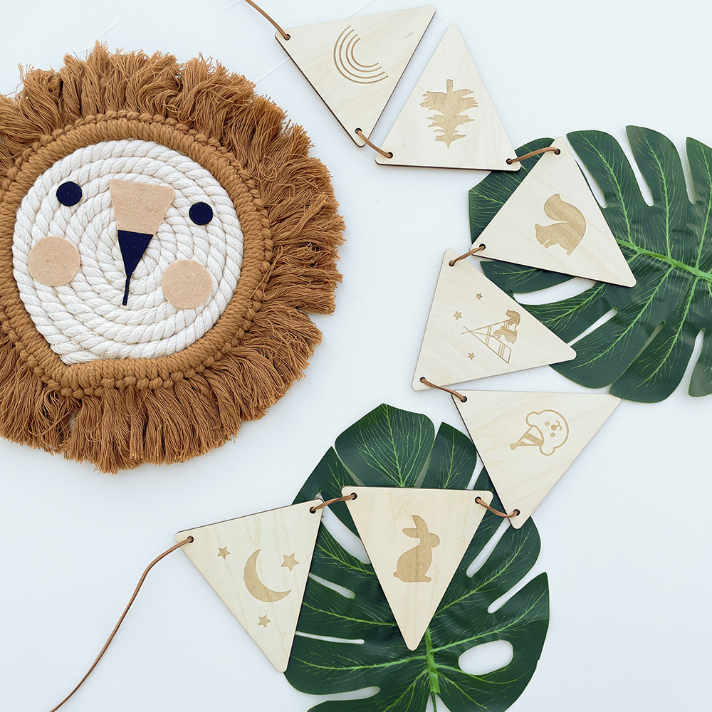 Nordic triangolo in legno band - Baby Nursery Garland recensione e prezzo