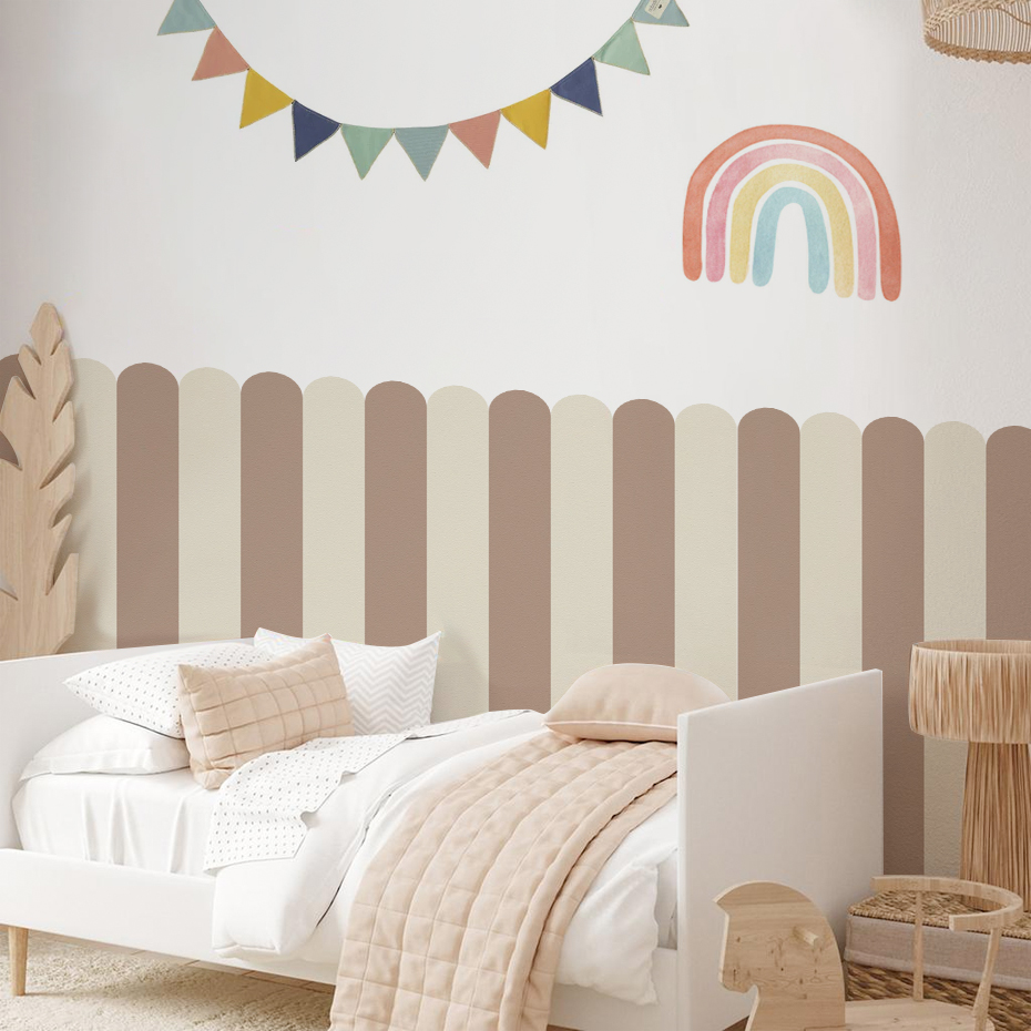 Carta da parati ad arco a stri - Baby Nursery Room recensione e prezzo
