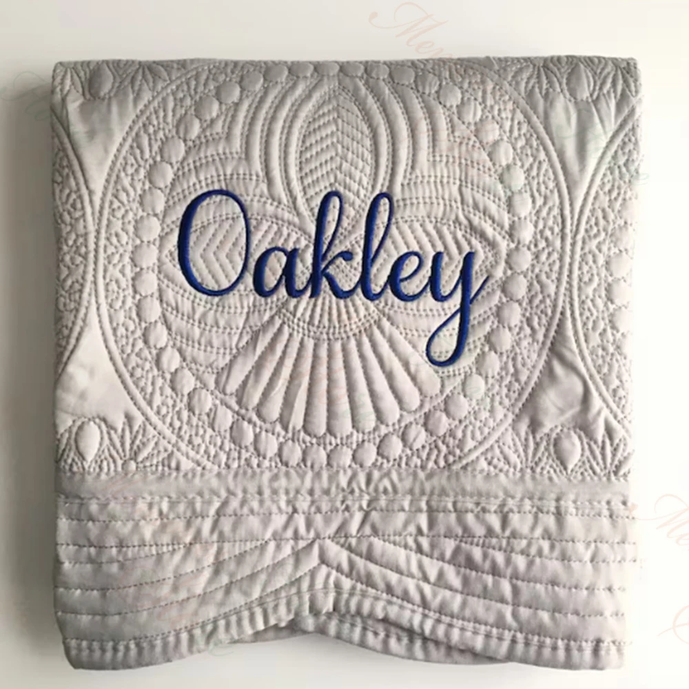 Nome ricamato trapunte per la  - Baby Nursery Quilts recensione e prezzo